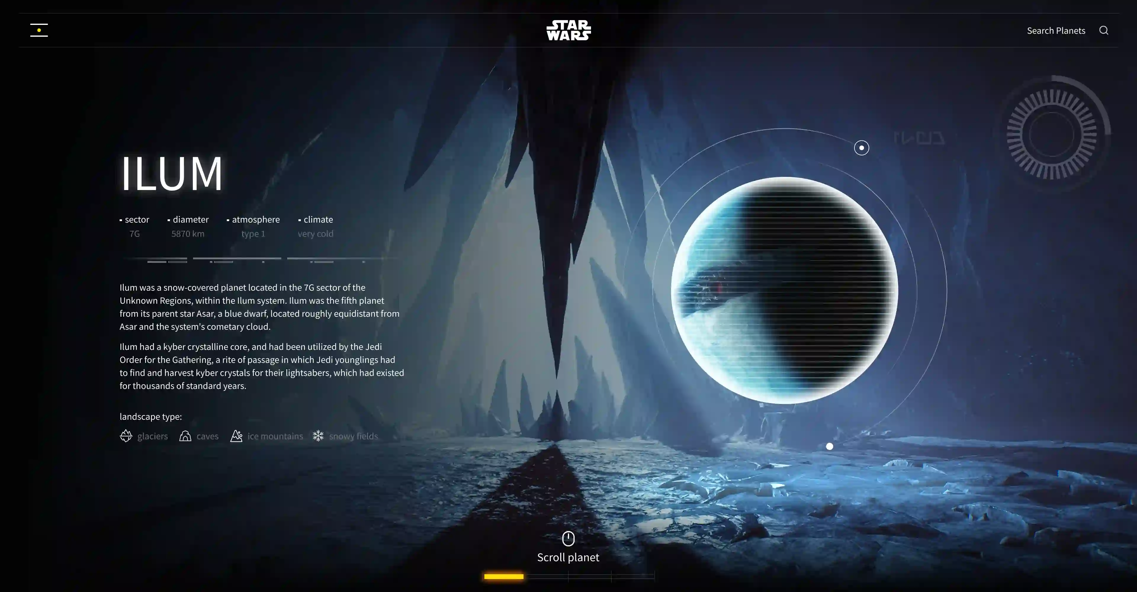 Darth Vader in crypto nft ui project Star Wars, launchpad