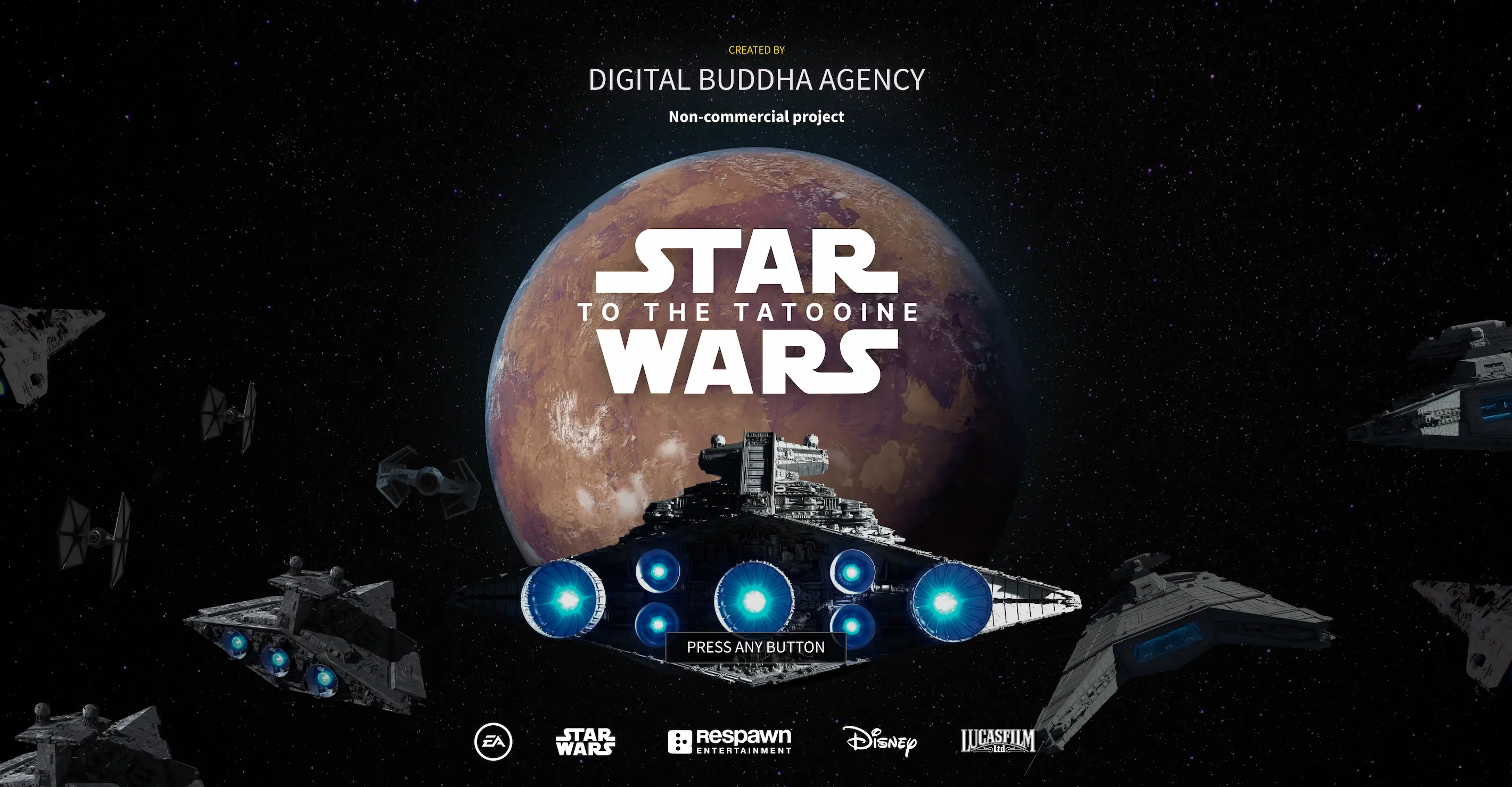 Star wars To the Tatooine ui ux design in Dubai UAE