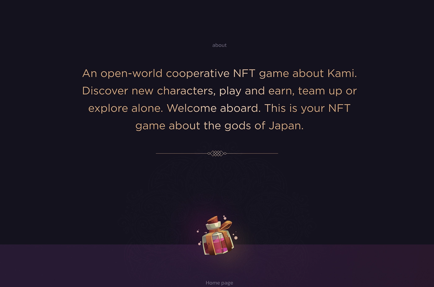 web design, landing page design of the crypto nft game UAE