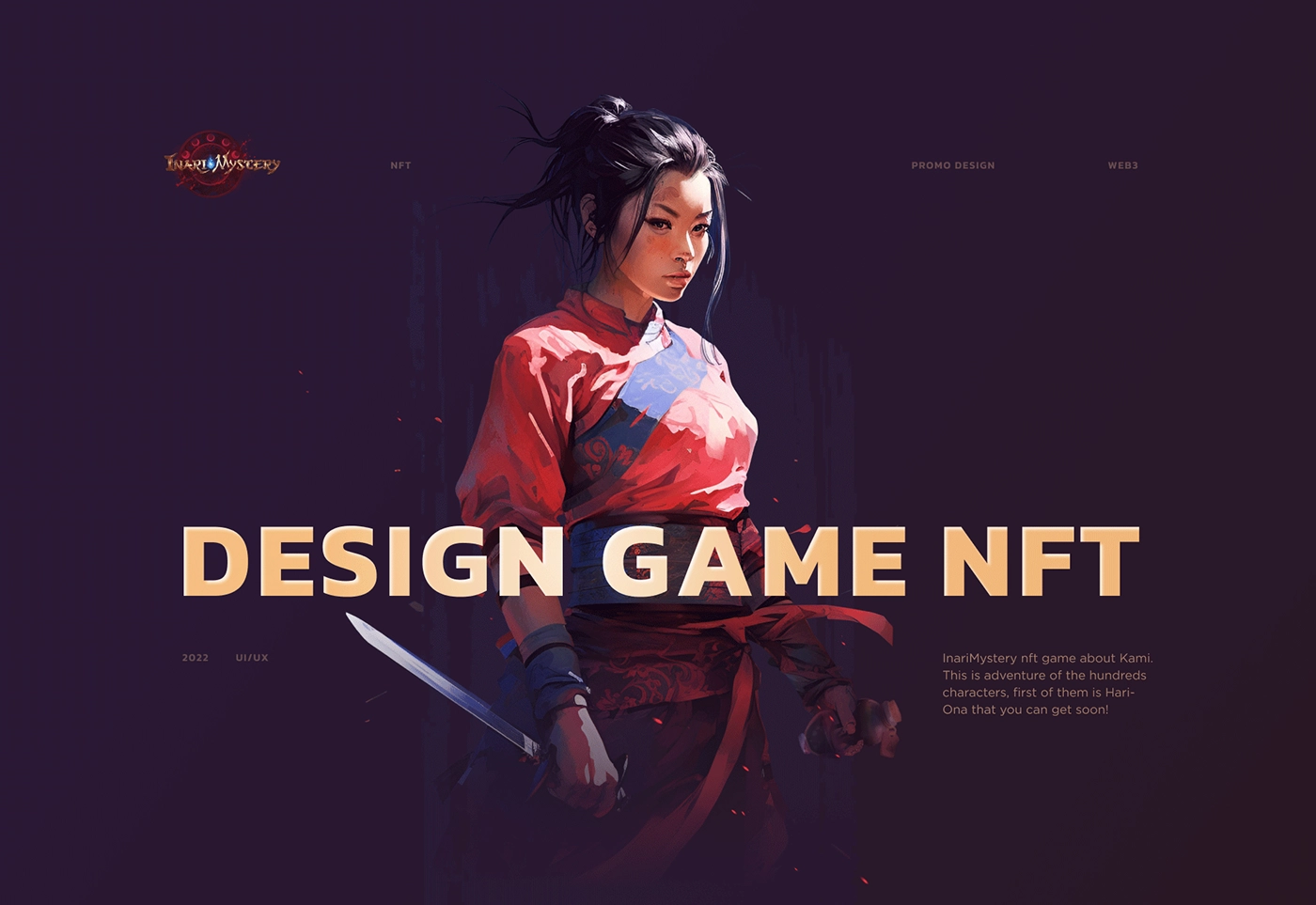 Inari Mystery nft game crypto, launchpad, exchange, web design, website design, landing page, UAE