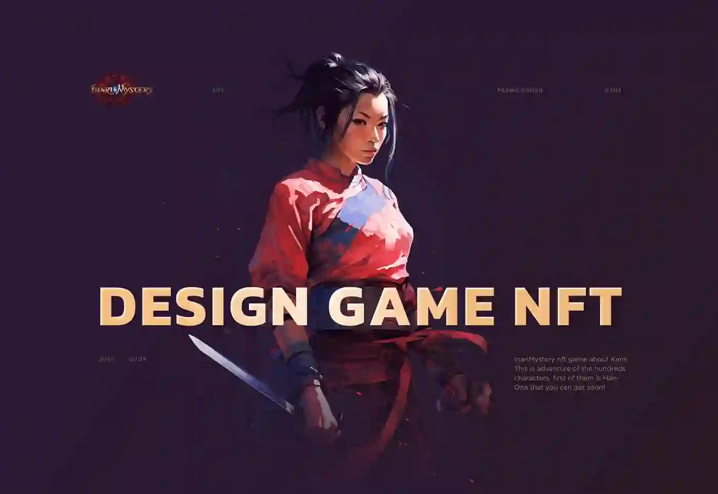 Inari Mystery nft game crypto, launchpad, exchange, web design, website design, landing page, UAE