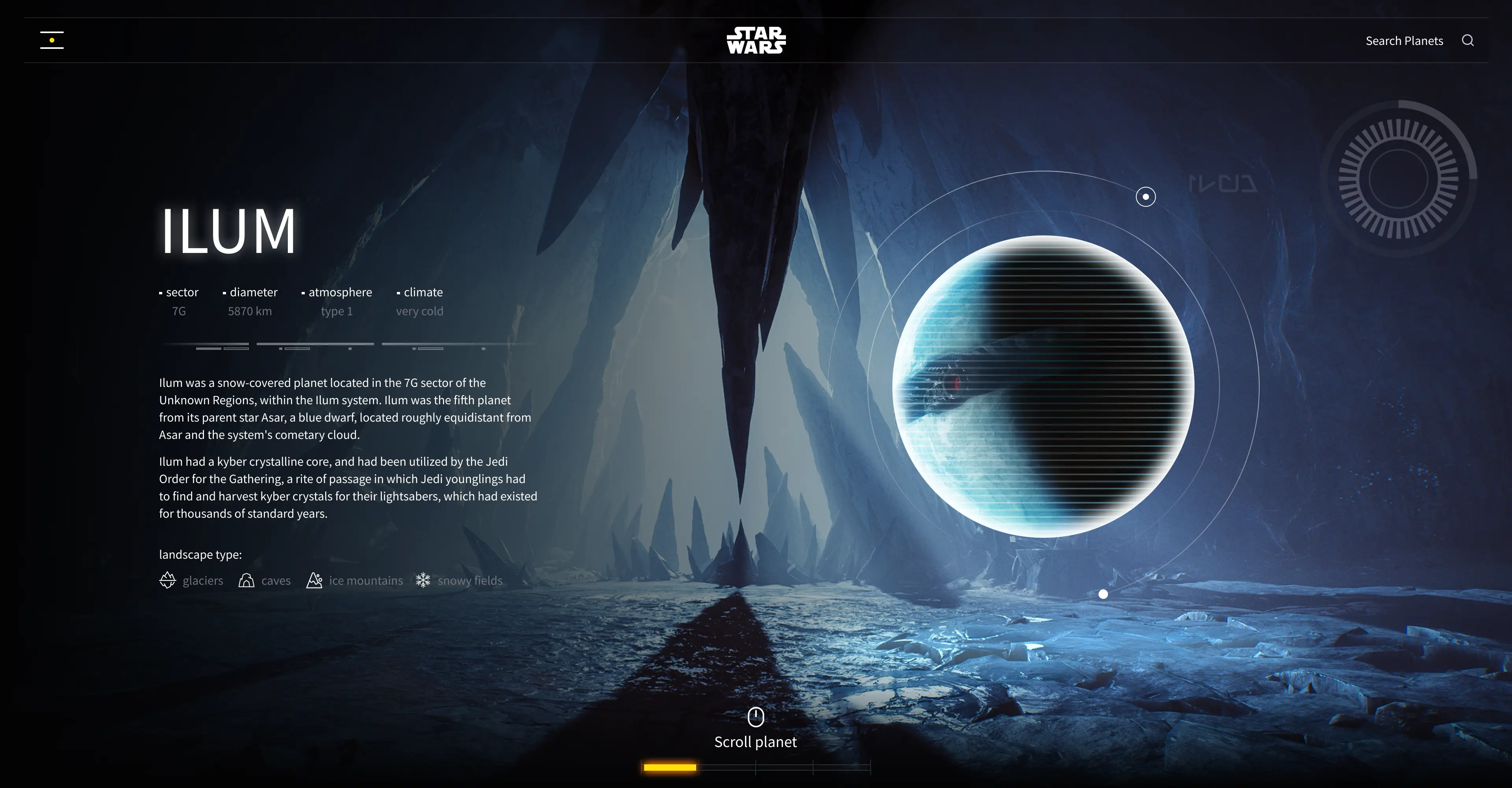 Darth Vader in crypto nft ui project Star Wars, launchpad